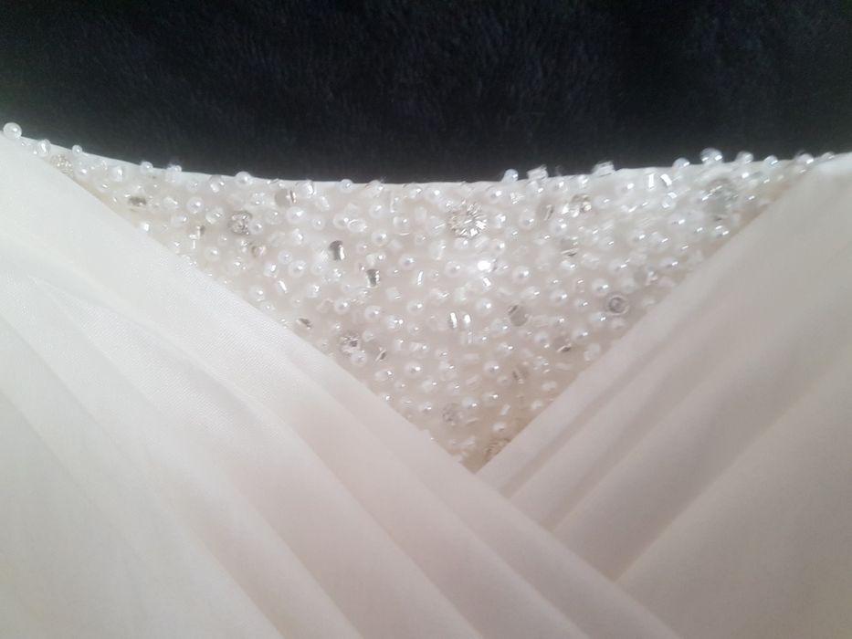 Vestido de noiva 100% seda