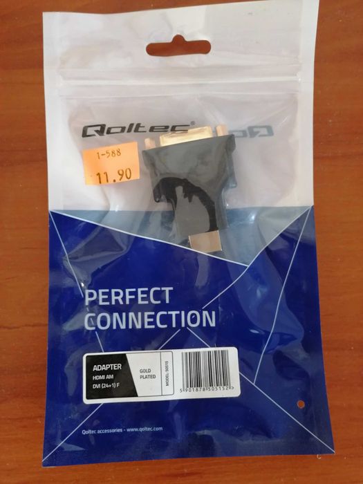 Adapter HDMI - DVI (nowy, nieodpakowany)