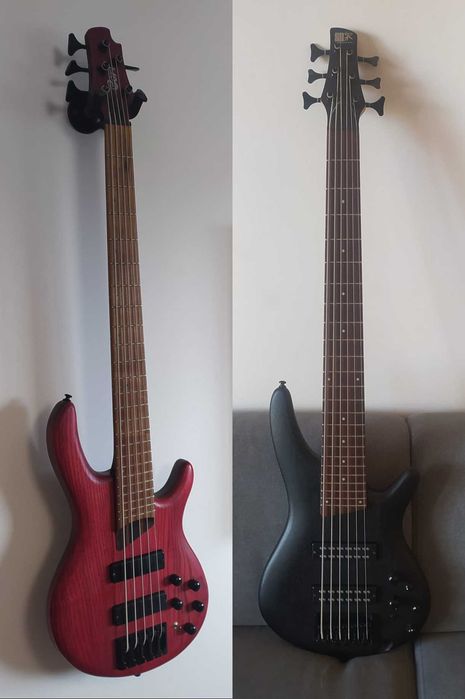 Baixos - Ibanez SR306EB e Cort B5 Element - Troca