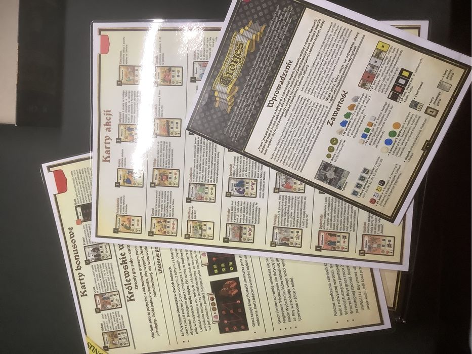 Troyes + bonus, karty w koszulkach