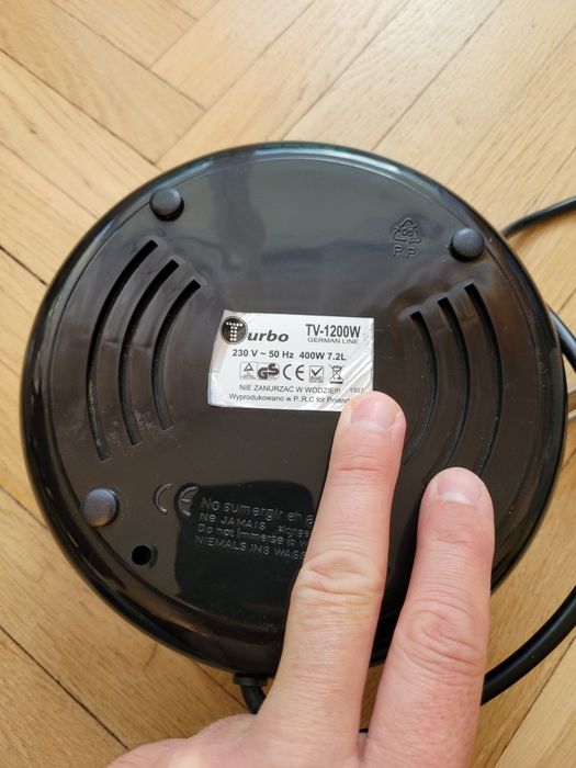 Parowar Turbo TV-1200W 400W używany