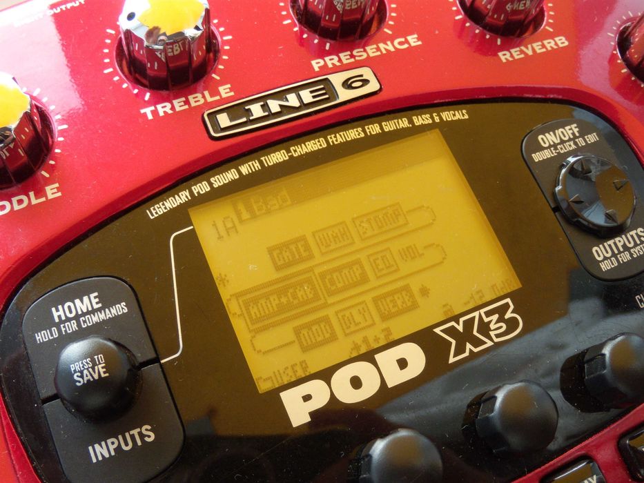 Boss GT-001/ Line6 POD X3/