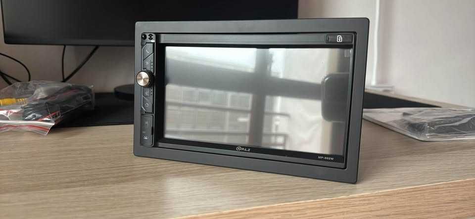 Rádio carro 2DIN 7’’ Touch P.L.Z MP-902W + Câmara traseira (novo)