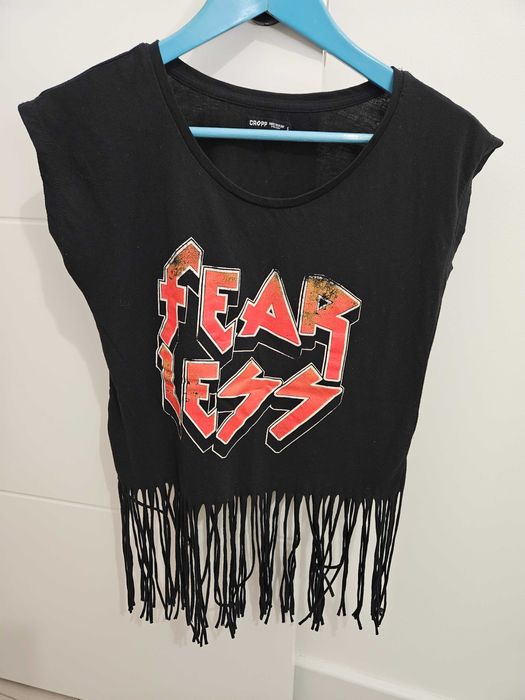 Koszulka z frędzlami - cropp