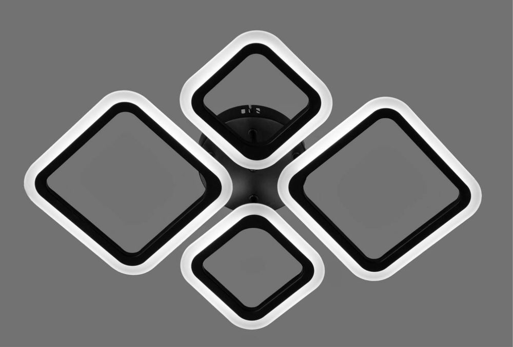 Стельова світлодіодна Led люстра з пультом на 72 вт