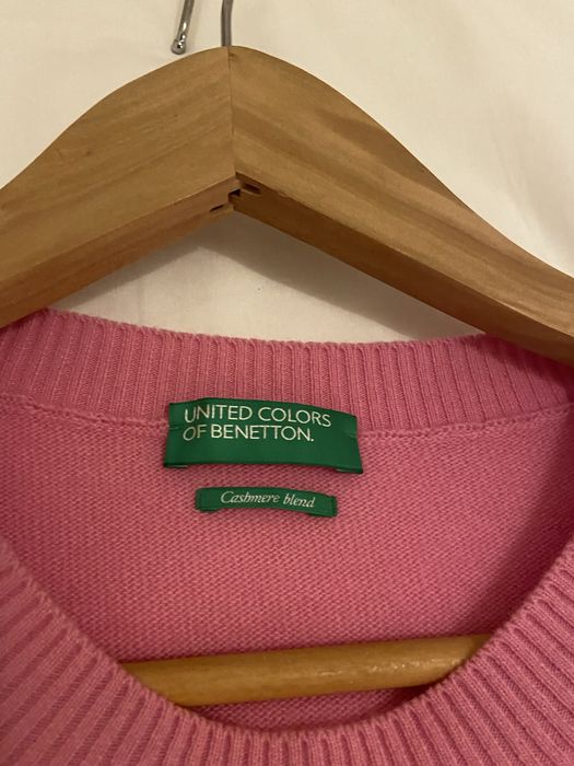Camisola rosa em lã e caxemira - Unites Colors of Benetton