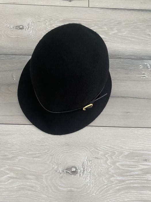 Wełniany kapelusz h&m r M czarny