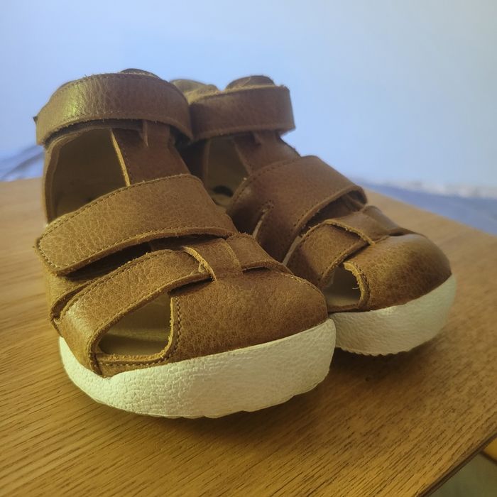 Rap hand made skórzane jak nowe sandały dla chłopca 25