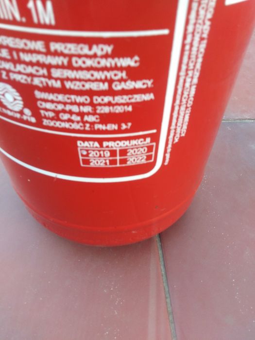 Gaśnica proszkowa 6kg  GP6x ABC