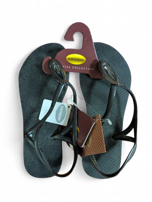 Havaianas klapki japonki sandały czarne rozm. 33-34