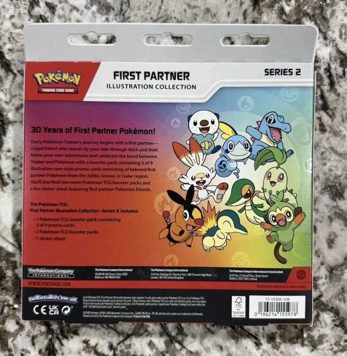 Pokémon First Partner Series 2 selado