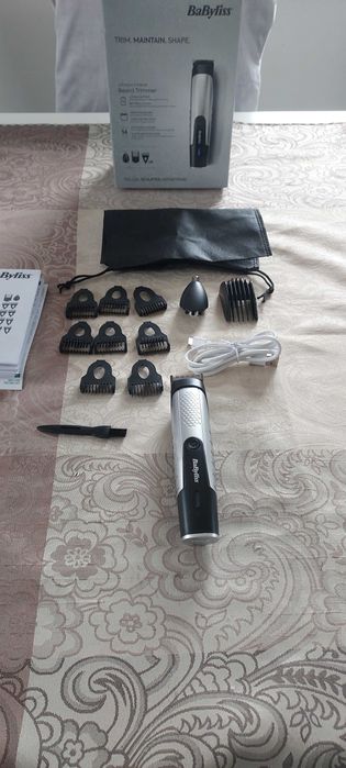 Trymer akumulatorowy BABYLISS Czarno-srebrny