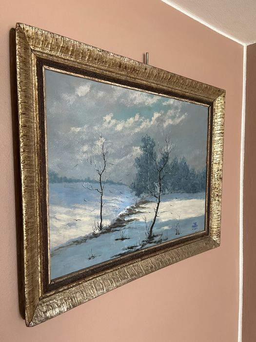 Картина маслом Густав С. Маран «Тіні холодної тиші» 1934 р. — чеський