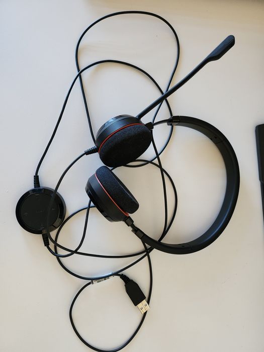 Słuchawki z Mikrofonem JABRA DELL HSC016 Czarne