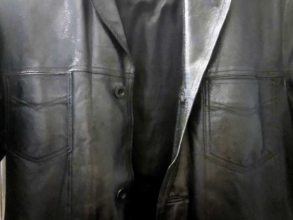 Casaco homem couro genuíno Icono