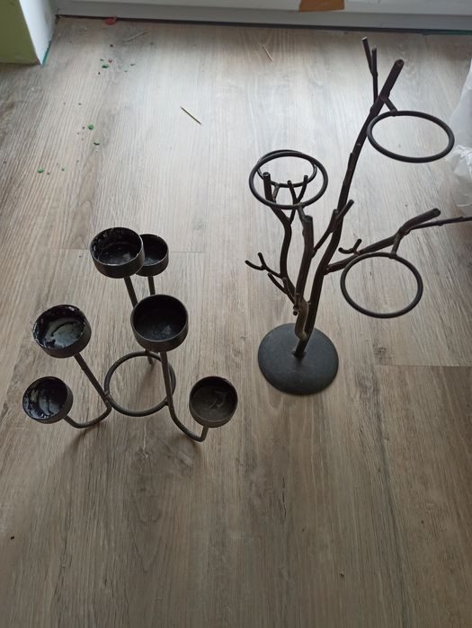 Dwa świeczniki razem 20 zł świecznik