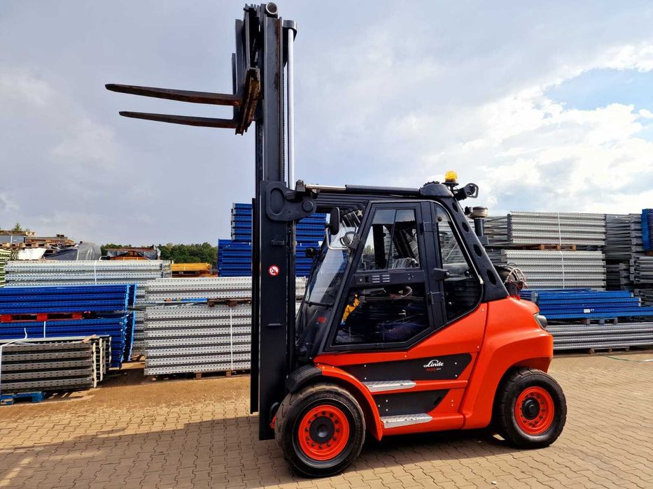 Wózek widłowy Linde H60 T 396 Przesuw Klima 6T LPG GAZ 4 sekcje