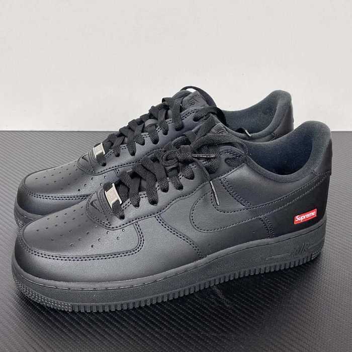 Buty meskie Nike_Air_Force_1_Low_'07_Supreme_Czarny buty sportowe R.42