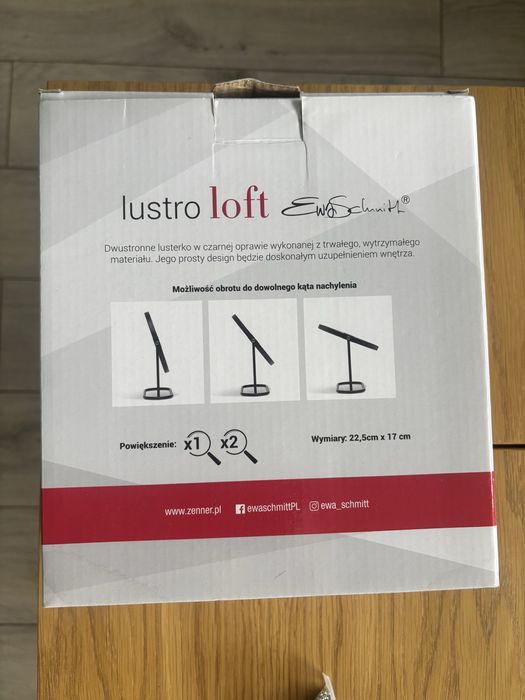 Lustro loft dwustronne