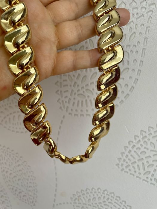 Вінтажне кольє золотисте широке американський вінтаж