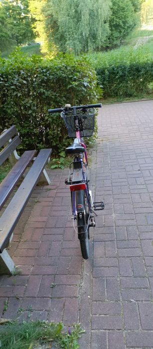 Rower fioletowo różowy