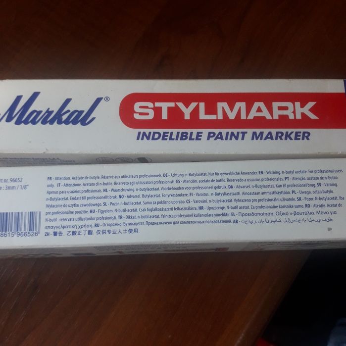 Маркер по металу stylmark 3 mm