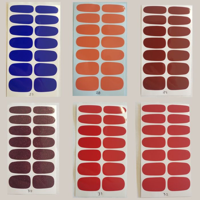 Verniz Unhas - Manicure - Auto-adesivo de Aplicação Rápida