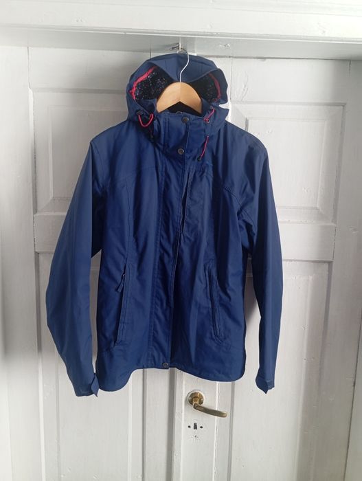 Damska niebieska kurtka sportowa turystyczna Quechua r L