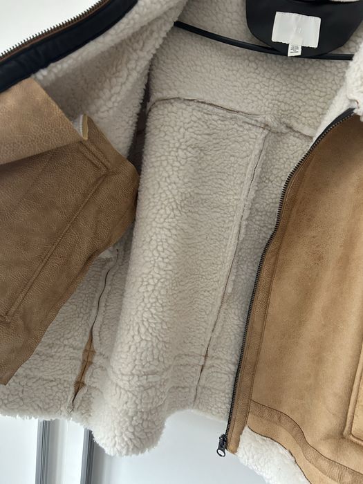 Kurtka  zamszowa z barankiem w środku