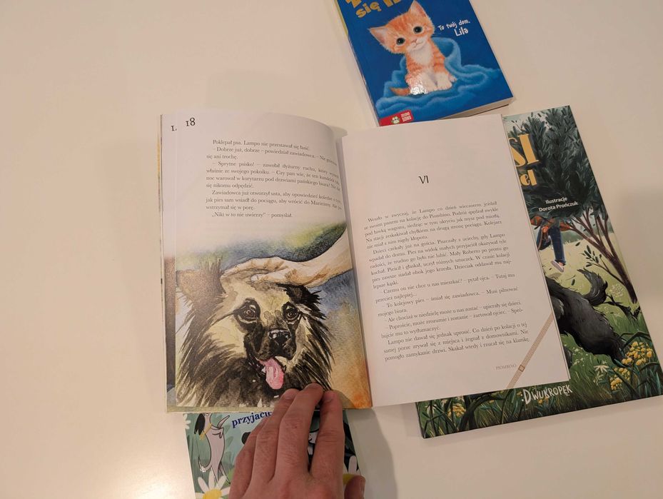 Zestaw 4 książek o zwierzętach | STAN IDEALNY