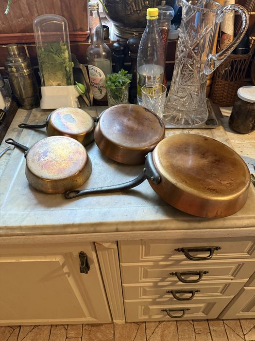 Медные сковородки. Медь.