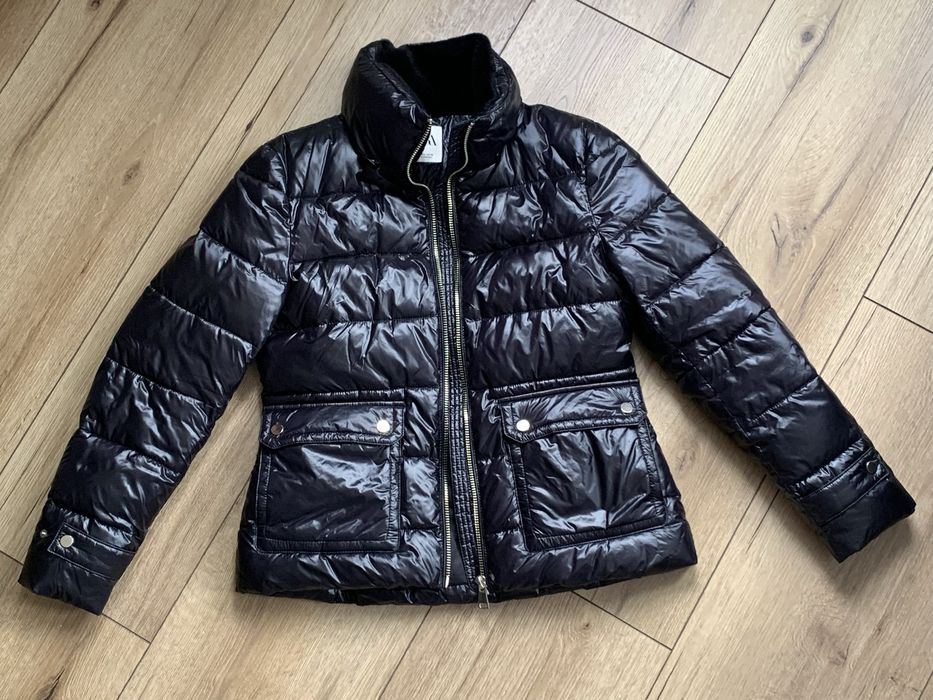Kurtka czarna lakierowana błyszcząca ZARA 38
