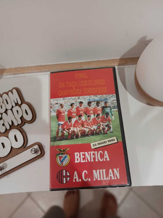 Fita VHS final da liga dos campeões benfica vs a.c milan