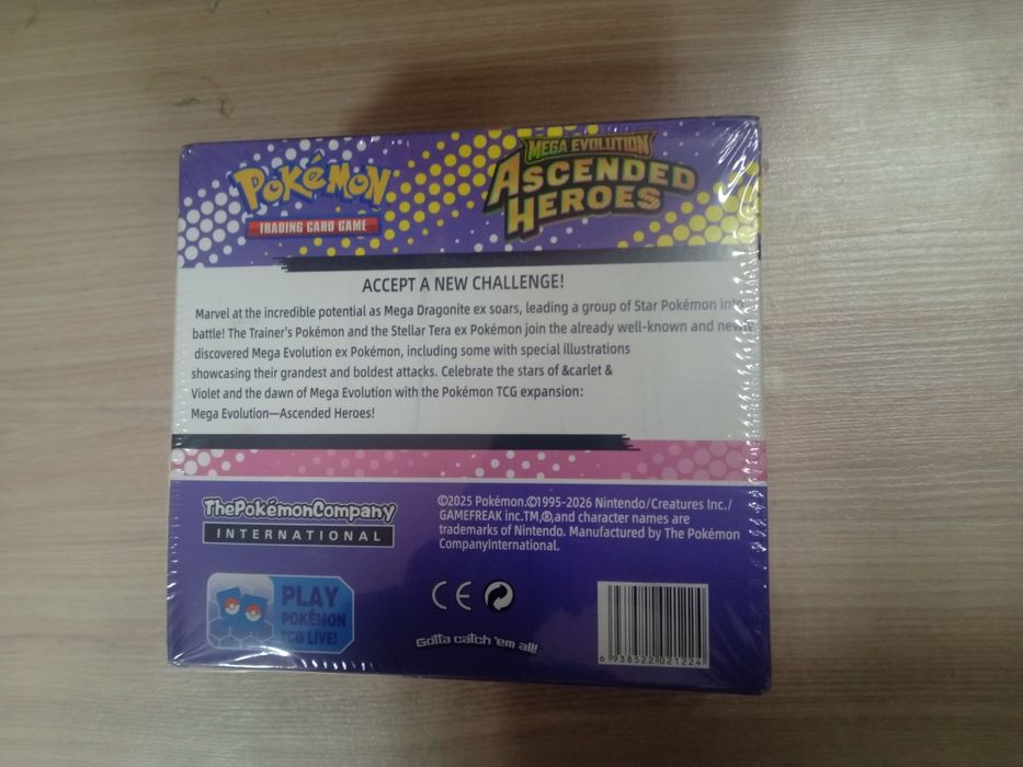 Pokemon TCG Mega Evolution Ascended Heroes Booster Box Sealed 36 Boosterów