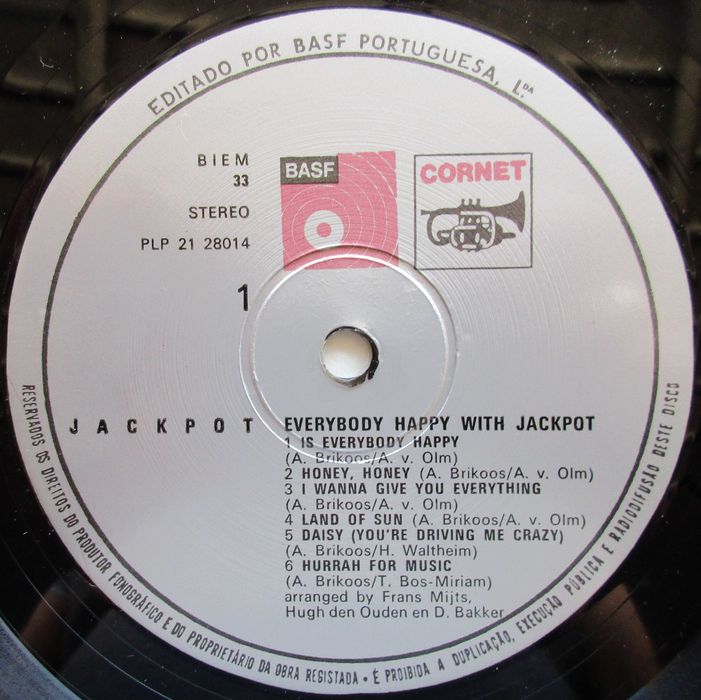 Jackpot - - - - - Everybody Happy With Jackpot - - - - - LP