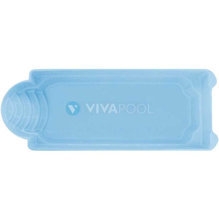 Basen rodzinny z osprzętem PLUS TENERYFA 7,00 x 3,50 Poliestrowy