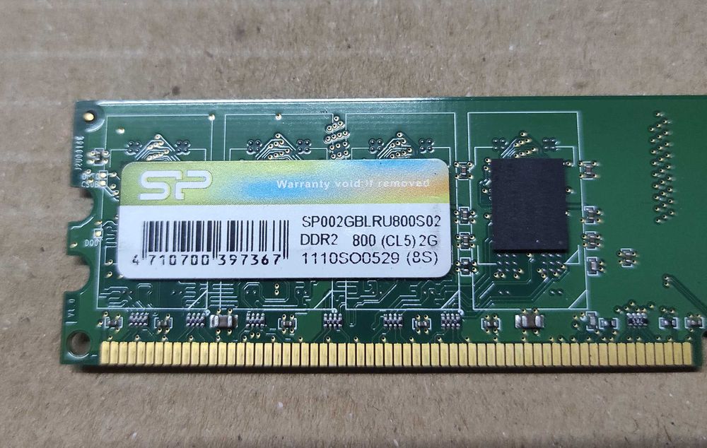 Оперативная память SP Silicon Power DDR2-800 2048MB PC2-6400 SP002GBLR