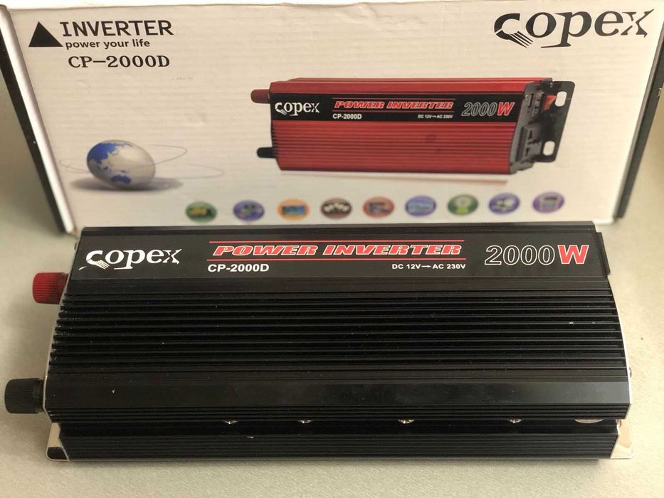 Преобразователь напряжения Inverter Copex CP-2000D DC12V-AC230V 2000W