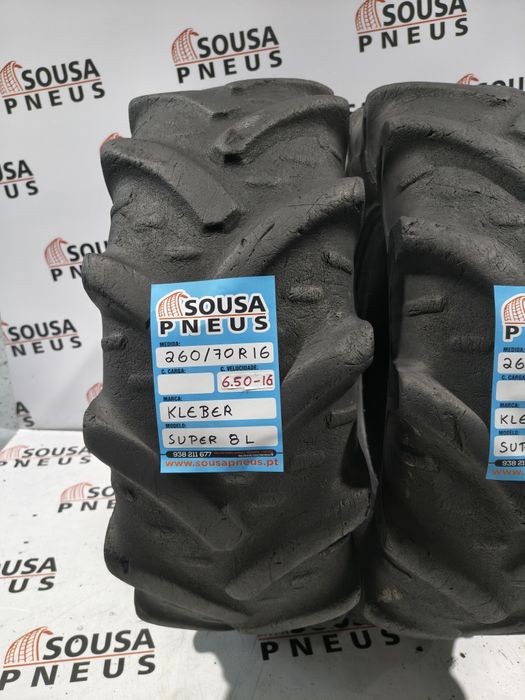 2 pneus semi novos 260-70R16 Kleber - Oferta da entrega