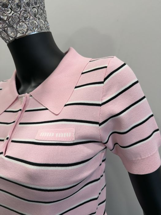 Поло 1Miu 1miu рожева та жовта