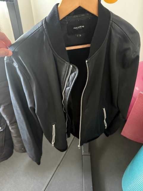 Casaco preto Pull Bear