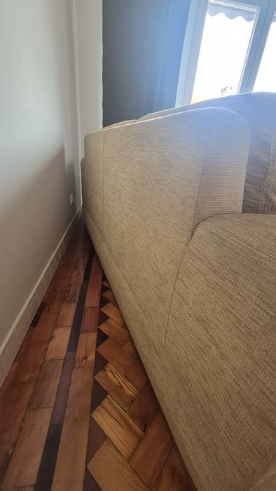Sofá como novo bege