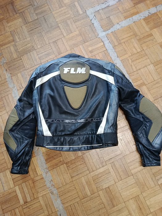 Kombinezon motocyklowy skórzany FLM Greyhound (dwuczęściowy) – kurtka r.52+ spodnie r.50