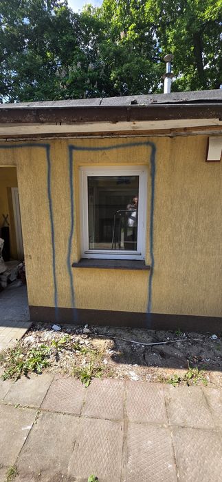 Drzwi okna pcv z roletami pcv używane
