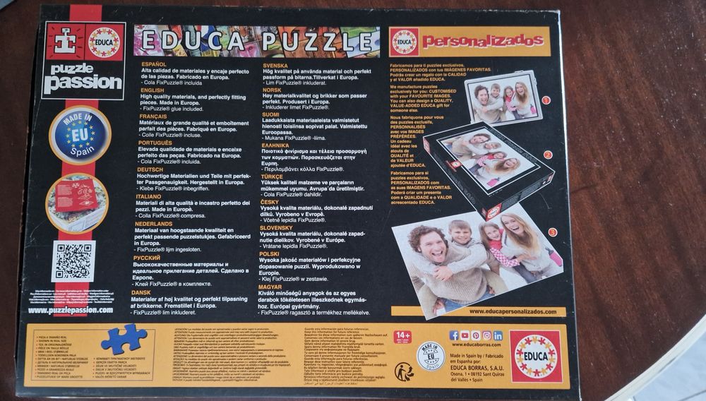 Puzzle de 1000 peças da Educa