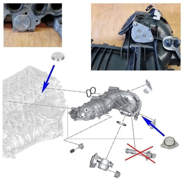 Kit Anulação Supressor EGR Permutador Gases BMW Motor 2.0 N47 N47S