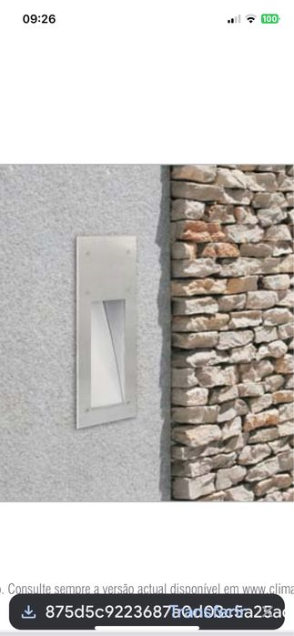 Foco inox enbutir muro (Climar)