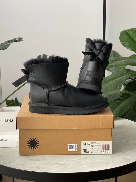Уггі UGG Bailey Bow Mini Leather (36-40)