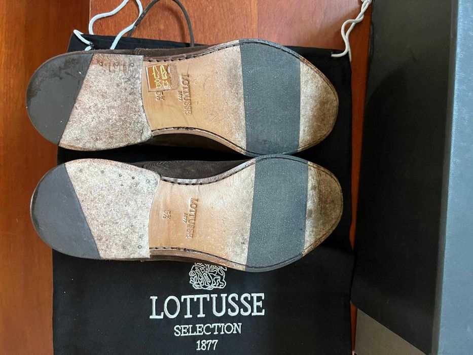 Sapatos Lotusse de camurça castanhos tamanho 39