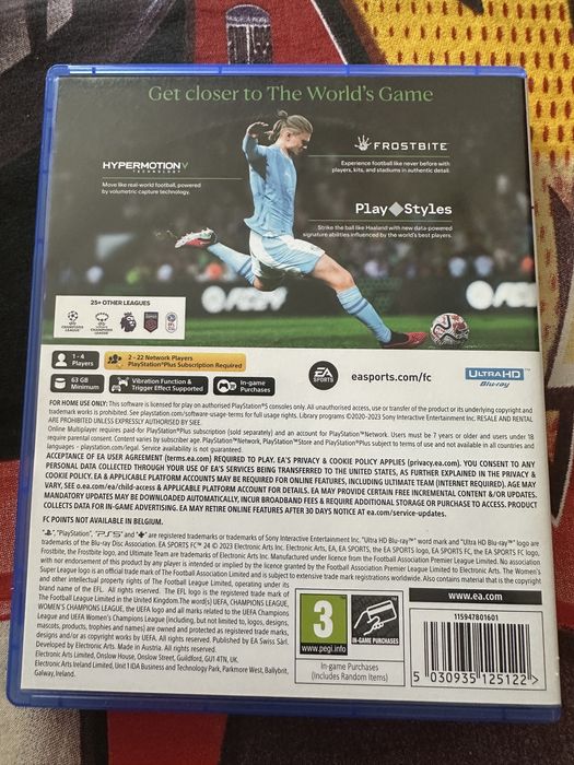 Диск FC 24 для PS5